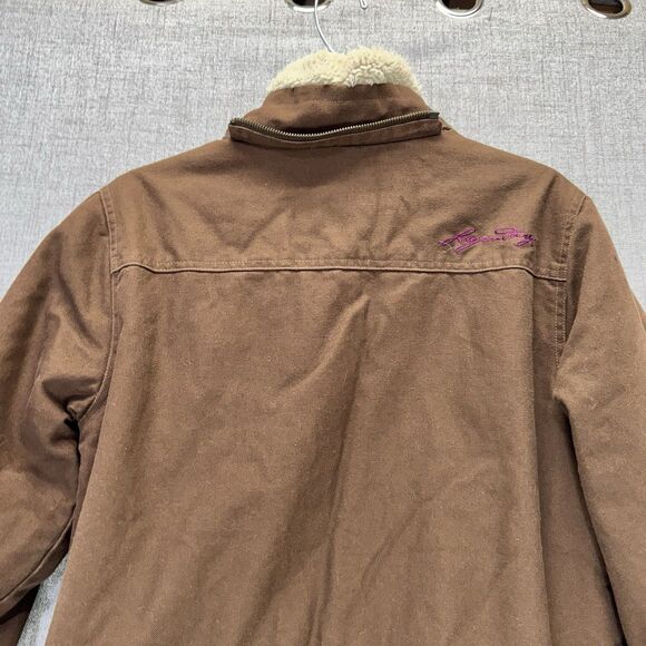 Legendary Whitetails Jacket Women's Medium Canvas Sherpa Lined - Picture 4 of 10